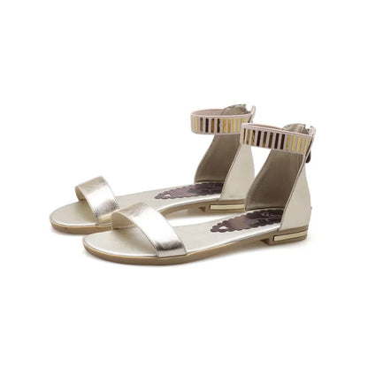 Nord & Sage – Sommerliche Echtleder-Sandalen mit Knöchelriemen