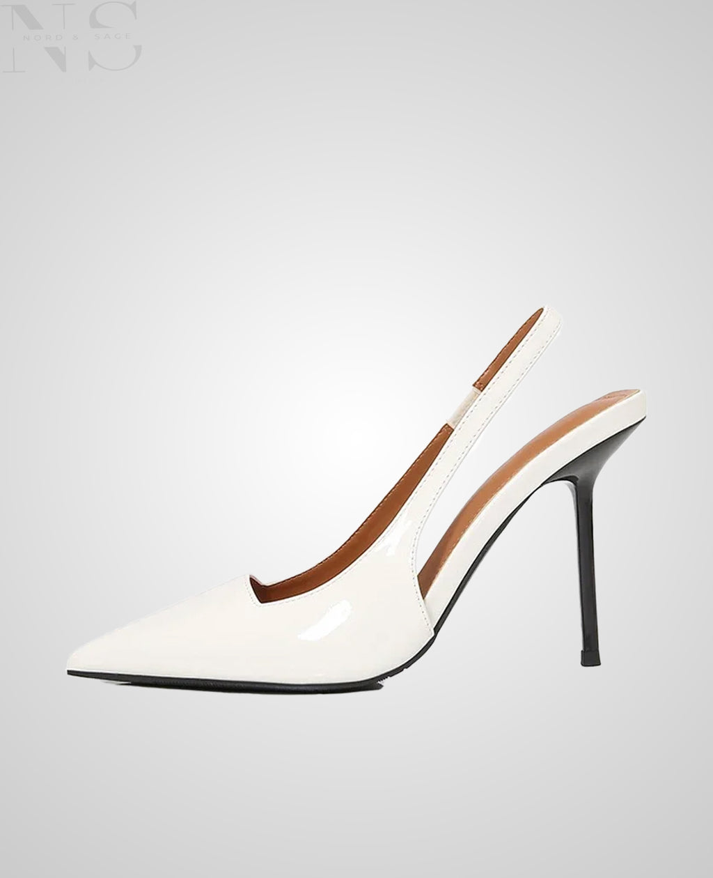 Nord & Sage – Elegante Slip-On Mules mit spitzer Kappe & Cut-Out-Design (Spring Edition)