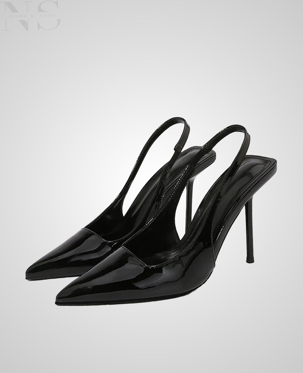 Nord & Sage – Elegante Slip-On Mules mit spitzer Kappe & Cut-Out-Design (Spring Edition)